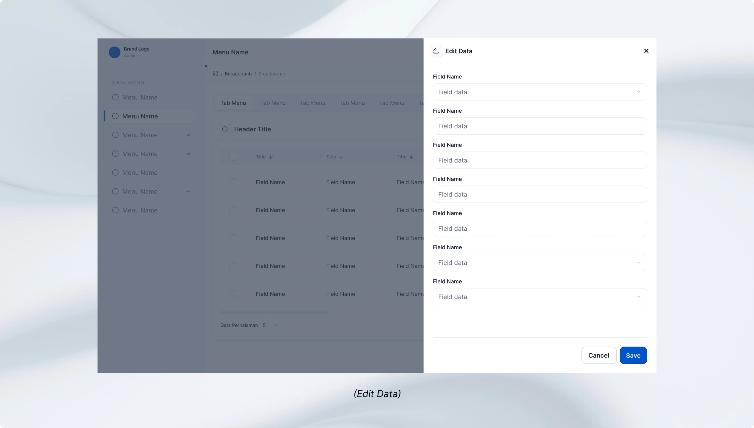Final solution — authentication page template — 6